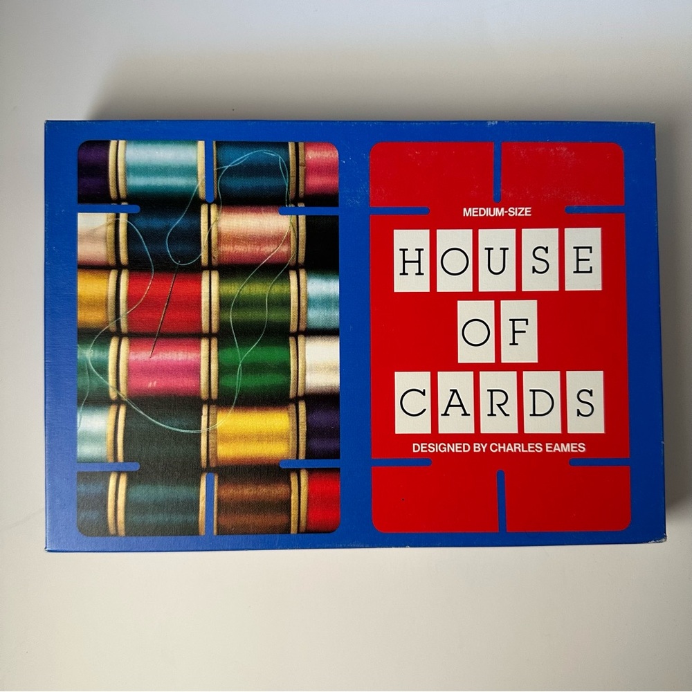 Vintage 1990s Charles Eames House of Cards Medium Size, 32 Complete Set